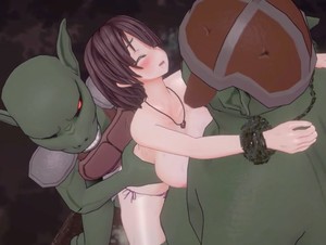 Ricca Gets Double Penetration By Both Goblin and Orc